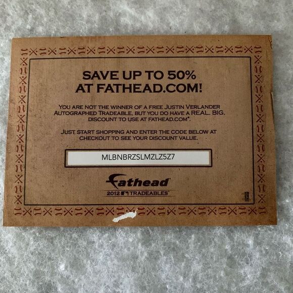 Fathead 2012 MLB Tradeables 5 5x7 Vinyl Graphics - Picture 10 of 10